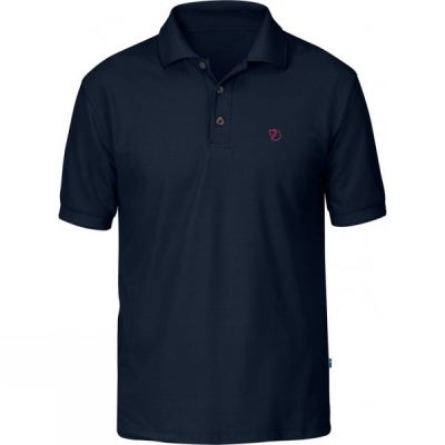 Camisa Fjallraven Crowley Piqué Hombre - Azul Marino - Chile DZK745689